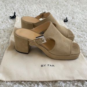 By Far Melba Suede Mules